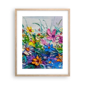 Een poster in een licht eiken lijst - Helemaal geen stilleven - 40x50 cm