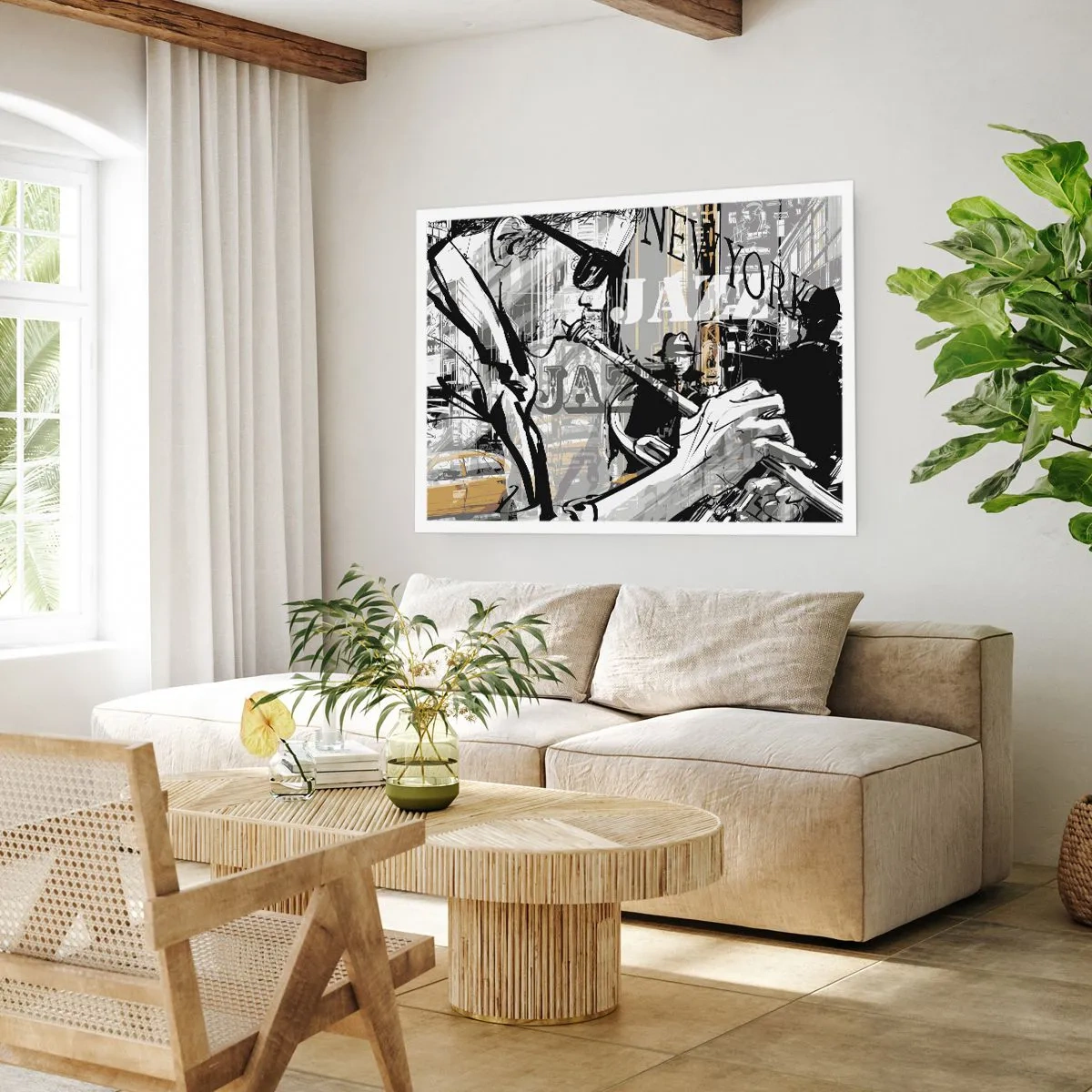 Poster - Op het ritme van New York - 50x40 cm