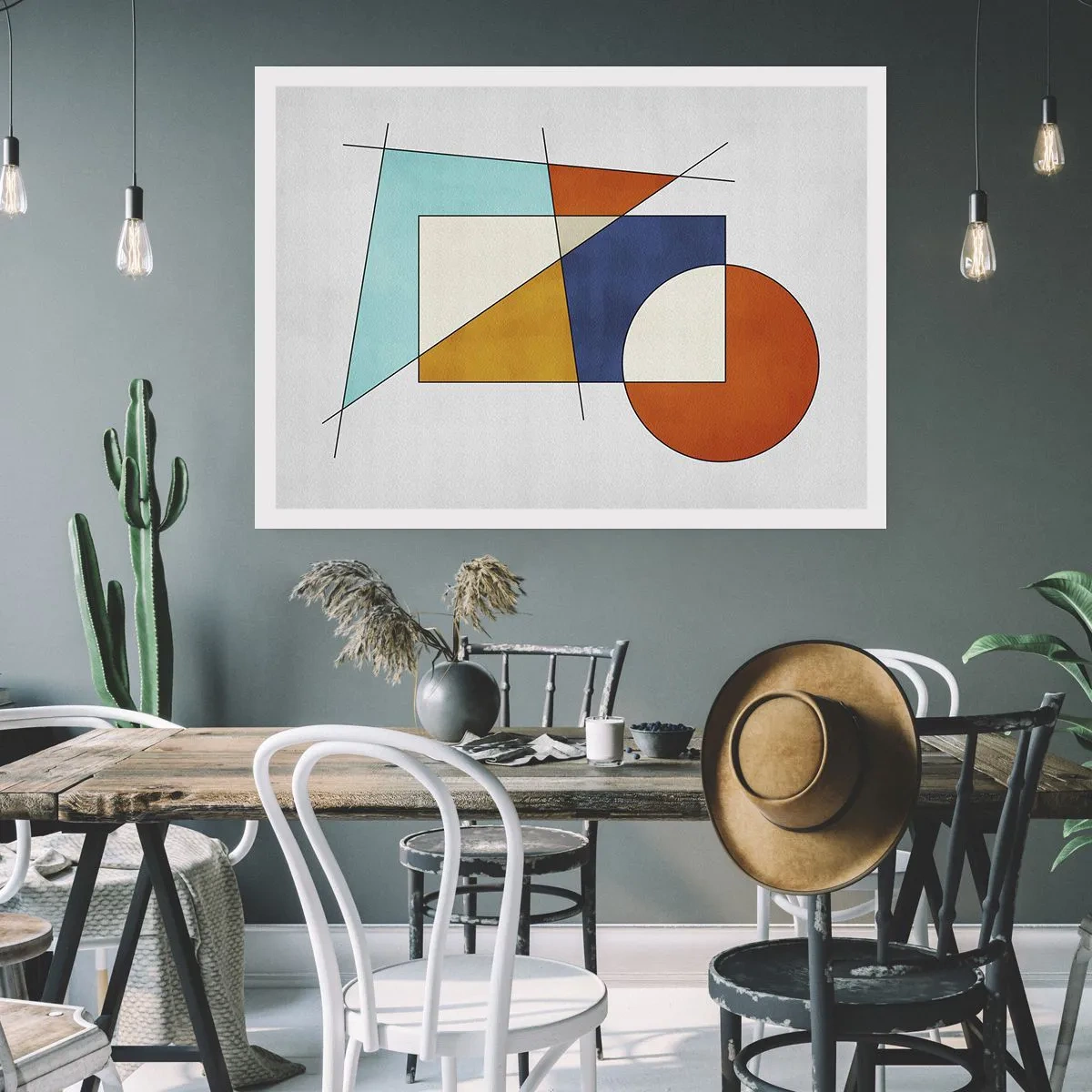 Poster - Abstractie: modernistisch plezier - 100x70 cm