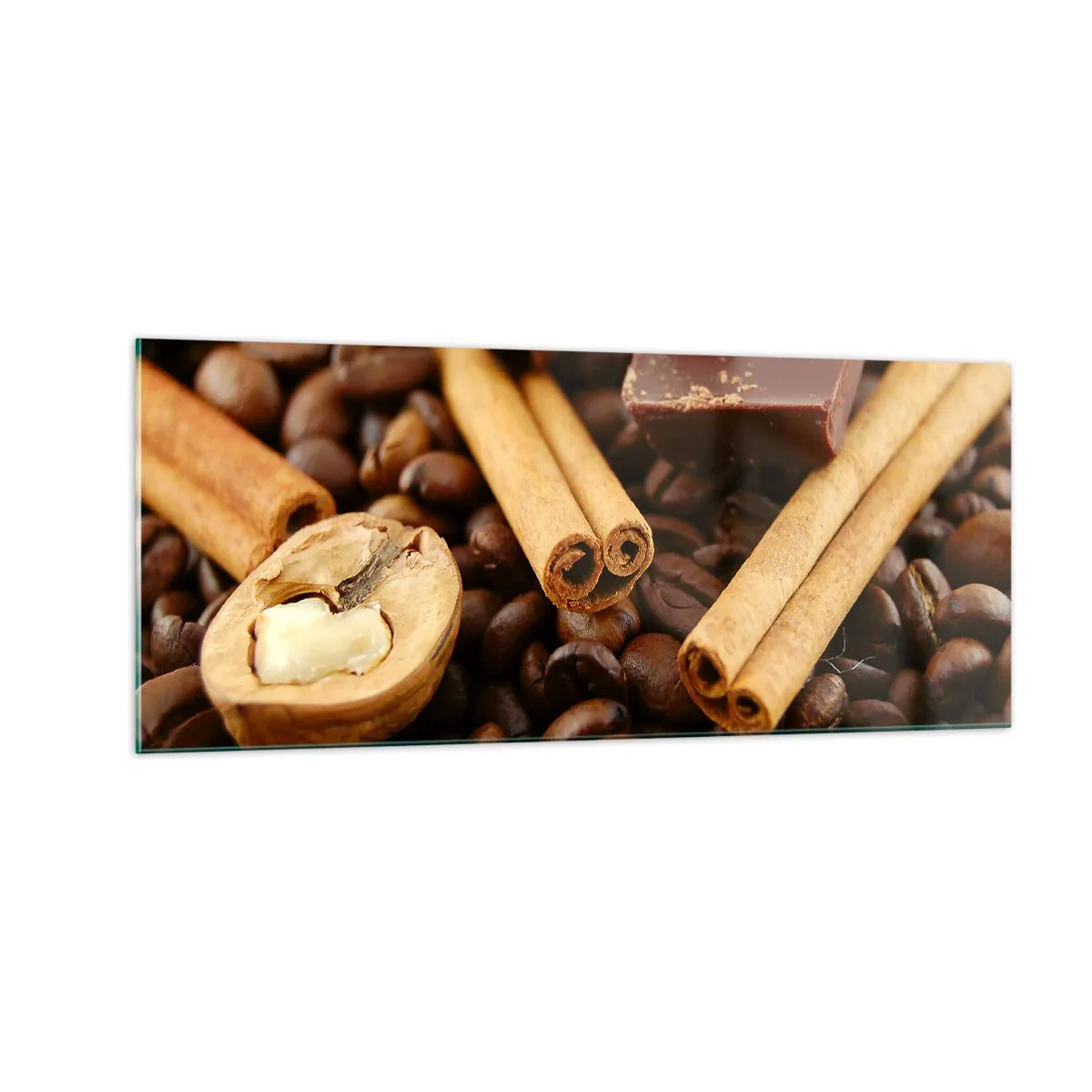 Schilderen op glas - Concert van aroma's - 100x40 cm