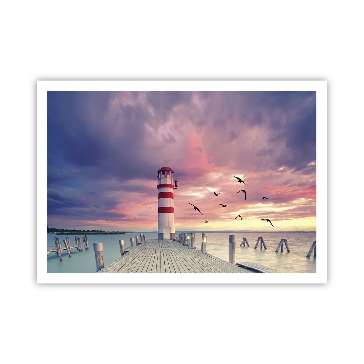 Poster - Het is tijd naar de haven te gaan - 100x70 cm