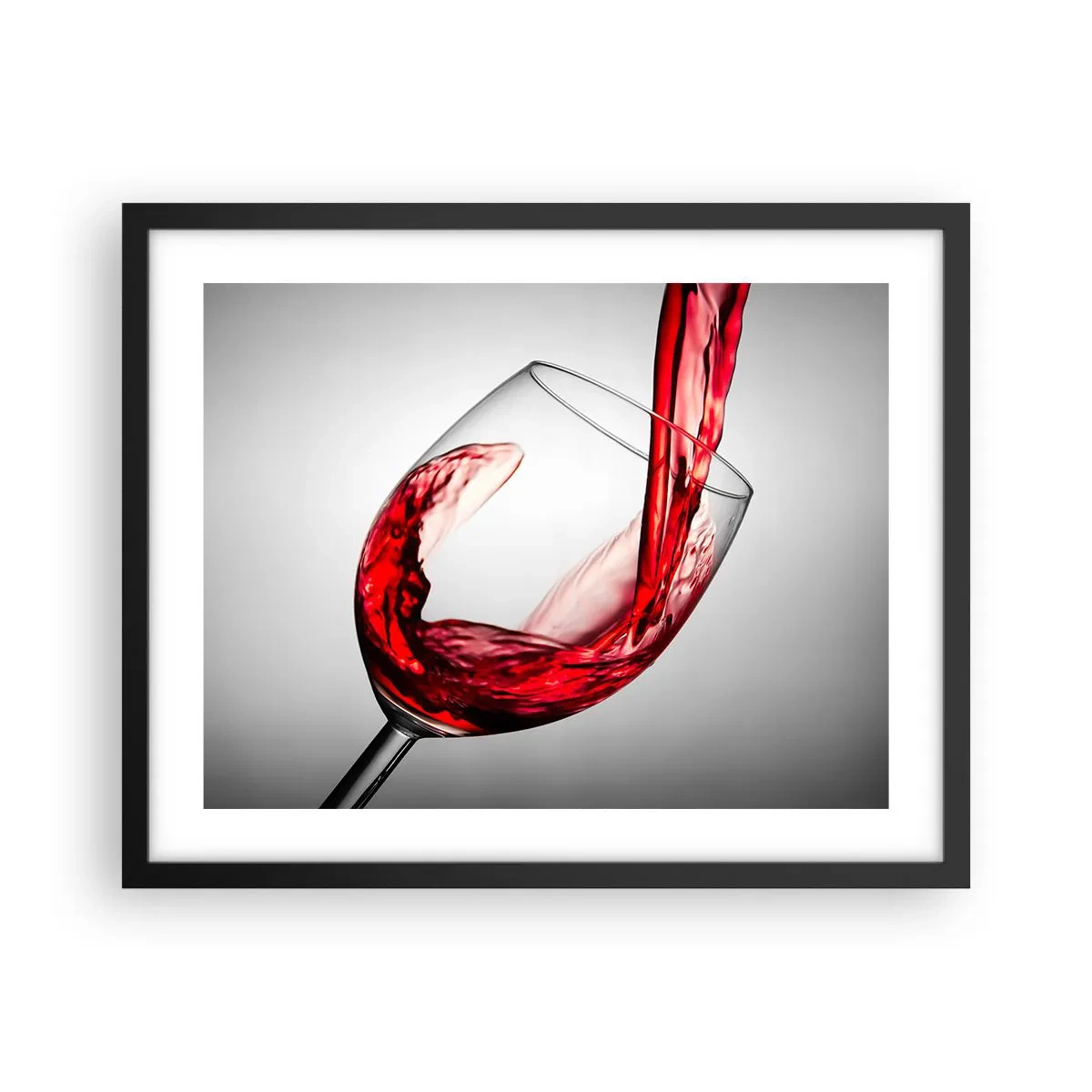 Poster in een zwarte lijst - Kleur - beweging - geluid - 50x40 cm