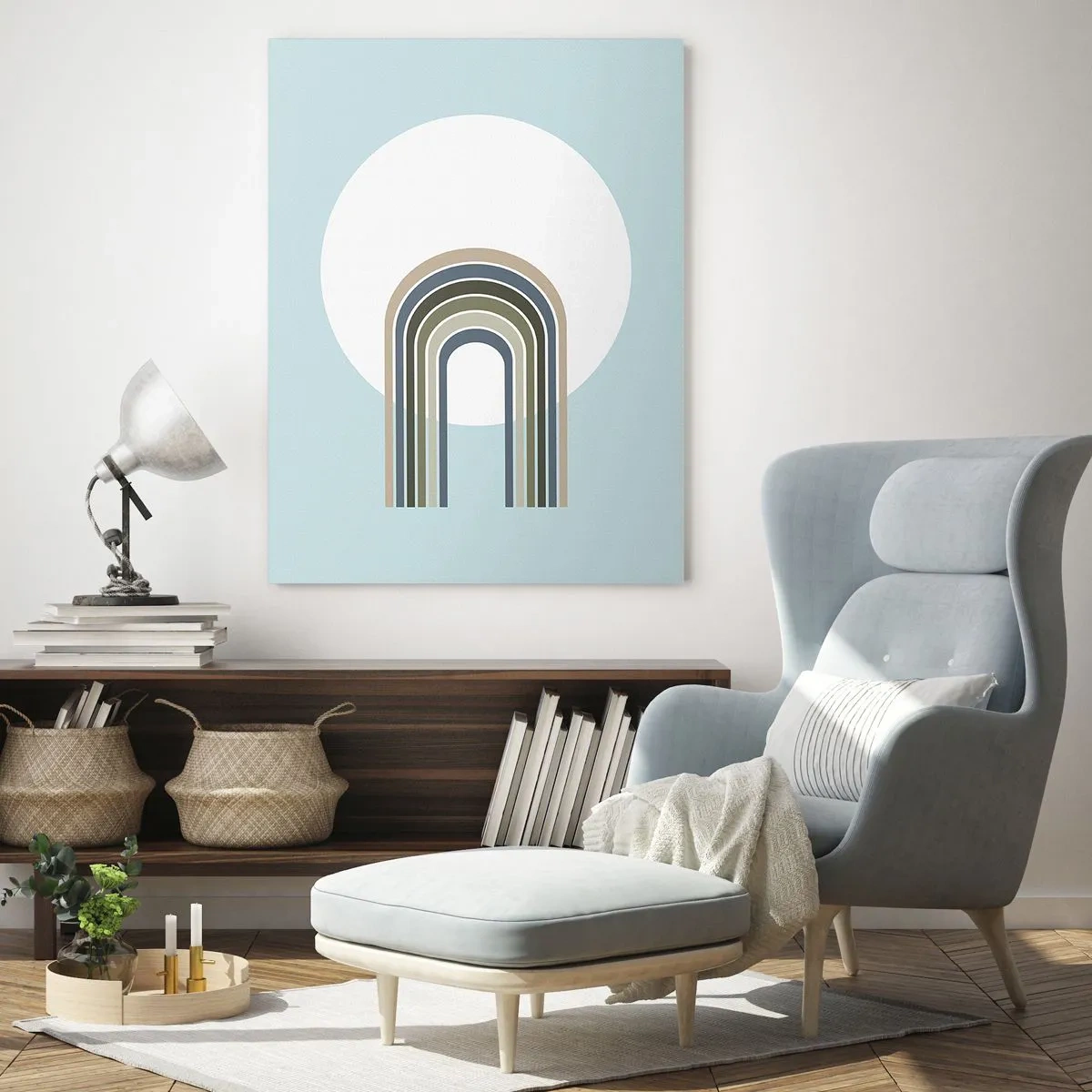 Schilderen op glas - Onweerstaanbare aantrekkingskracht - 70x100 cm