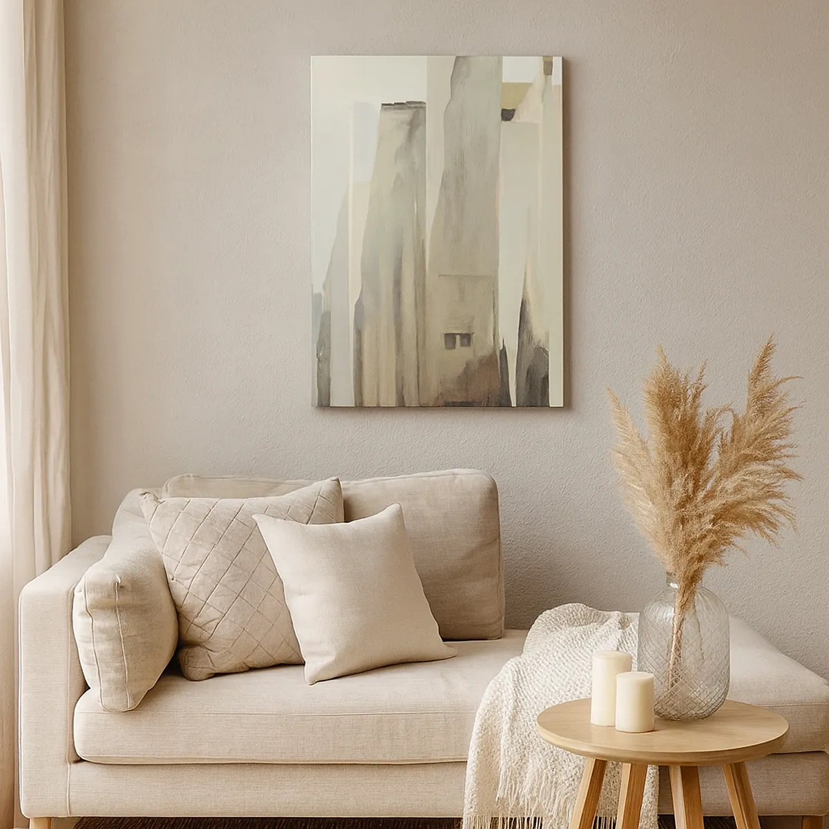 Schilderen op canvas - Droom over de stad - 50x70 cm