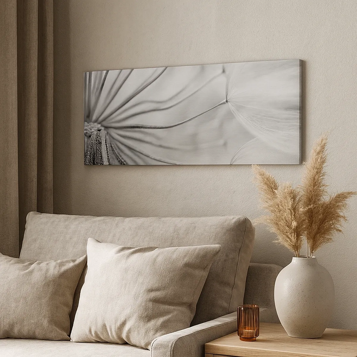 Schilderen op canvas - Paardebloemen, vliegers - 30x30 cm