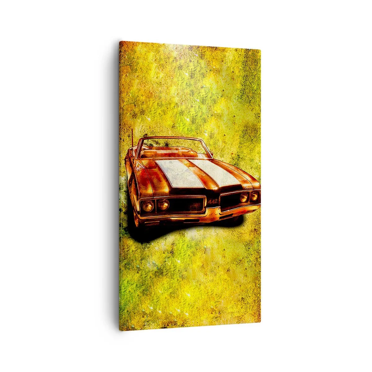 Schilderen op canvas - Kracht betoverd in vormen - 55x100 cm