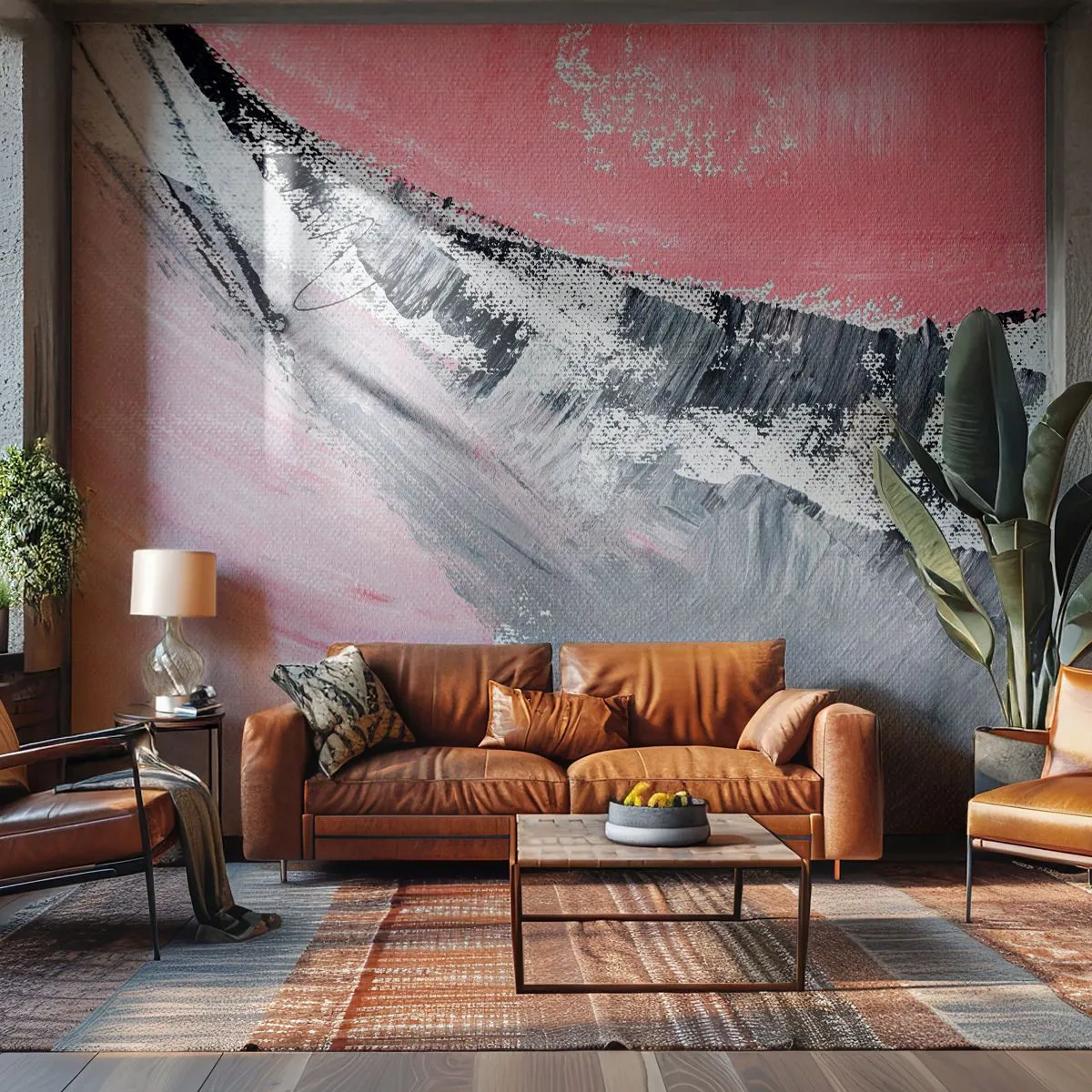 Fotobehang Premium Sand - Bijpassende compositie - Abstractie, Deel, Pastelkleuren - 100x70 cm