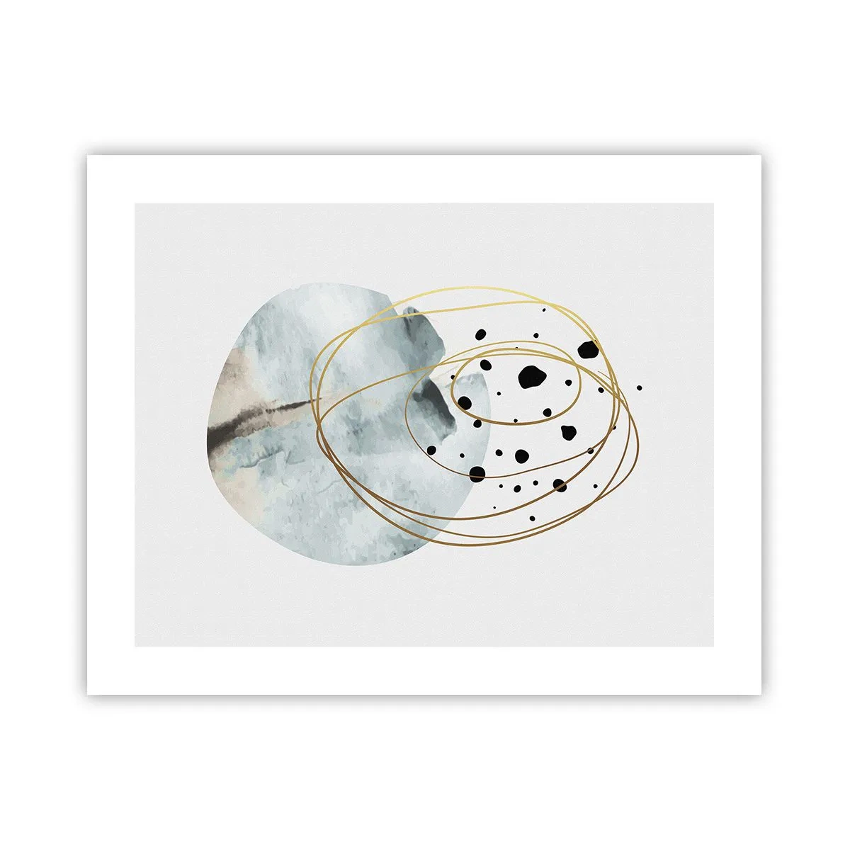 Poster - Omarmd door de ruimte - 50x40 cm