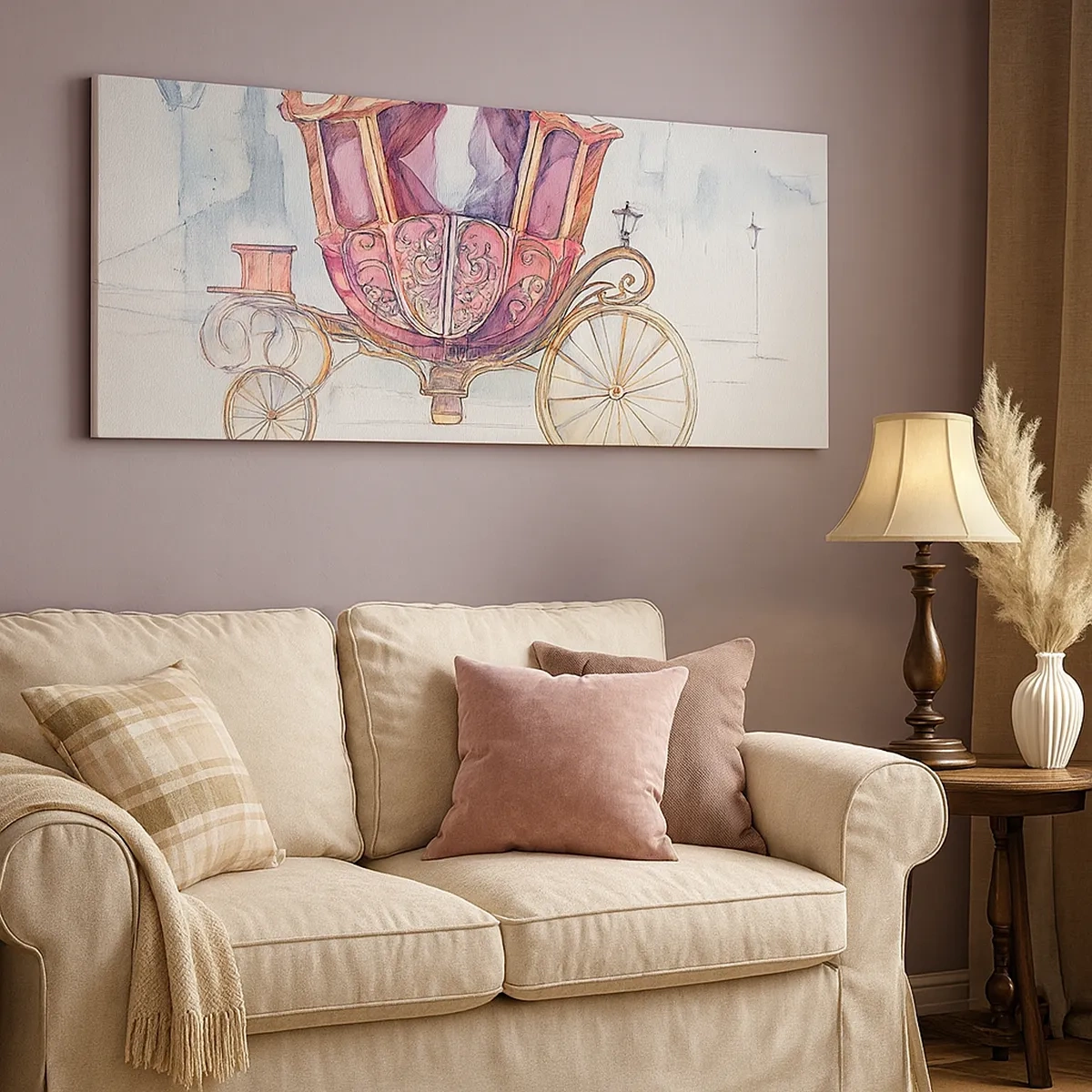 Schilderen op canvas - Naar de bruiloft of naar het bal? - 30x30 cm