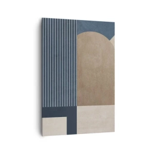 Schilderen op canvas - Een compositie van eenvoud en rondheid - 70x100 cm