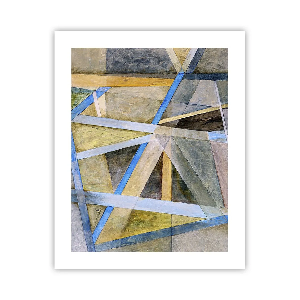 Poster - Recht of diagonaal? - 40x50 cm