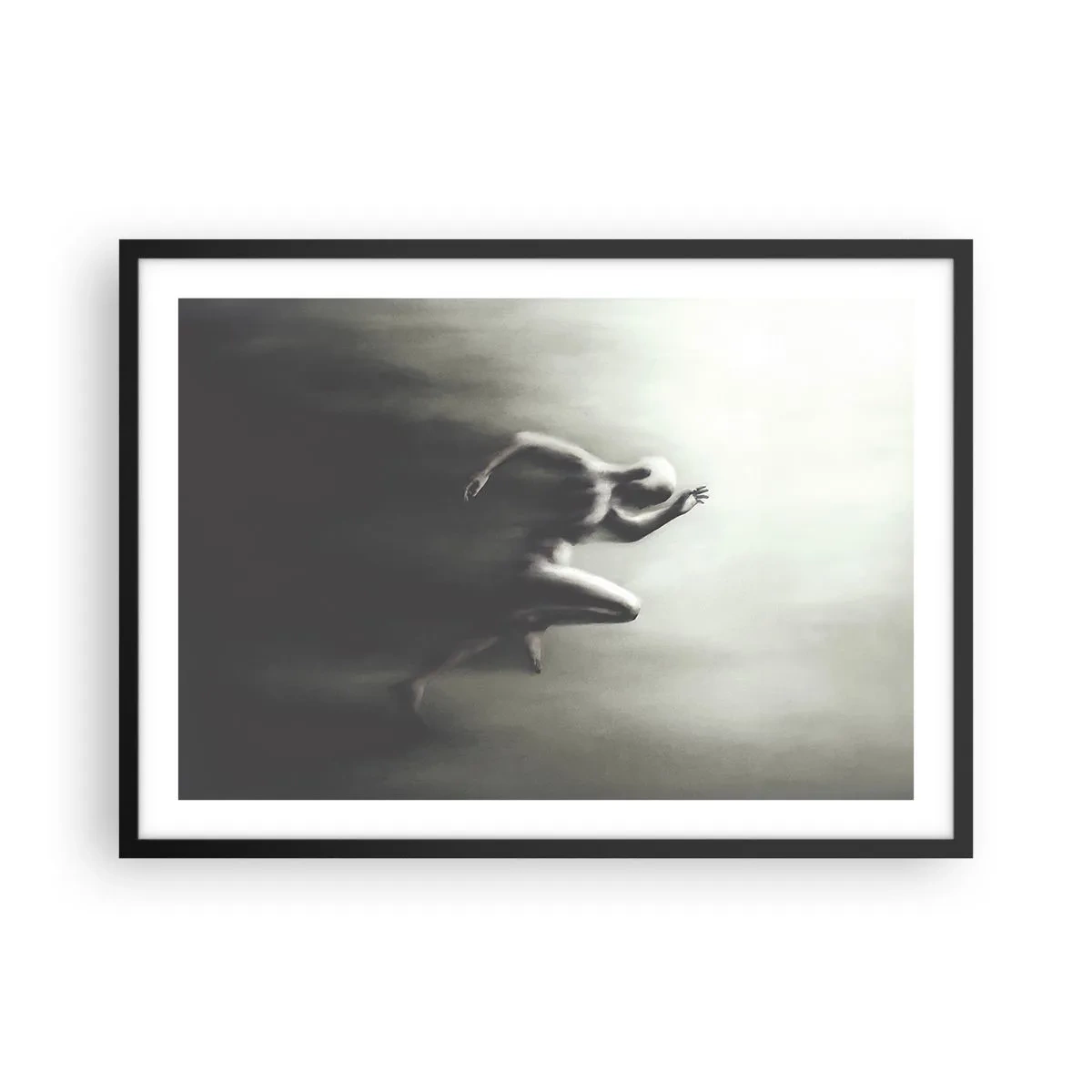 Poster in een zwarte lijst - Niet te stopen - 70x50 cm