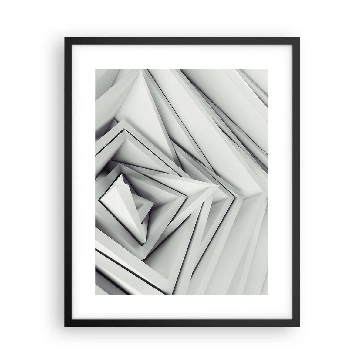 Poster in een zwarte lijst - Scherpe hoeken knoppen - 40x50 cm