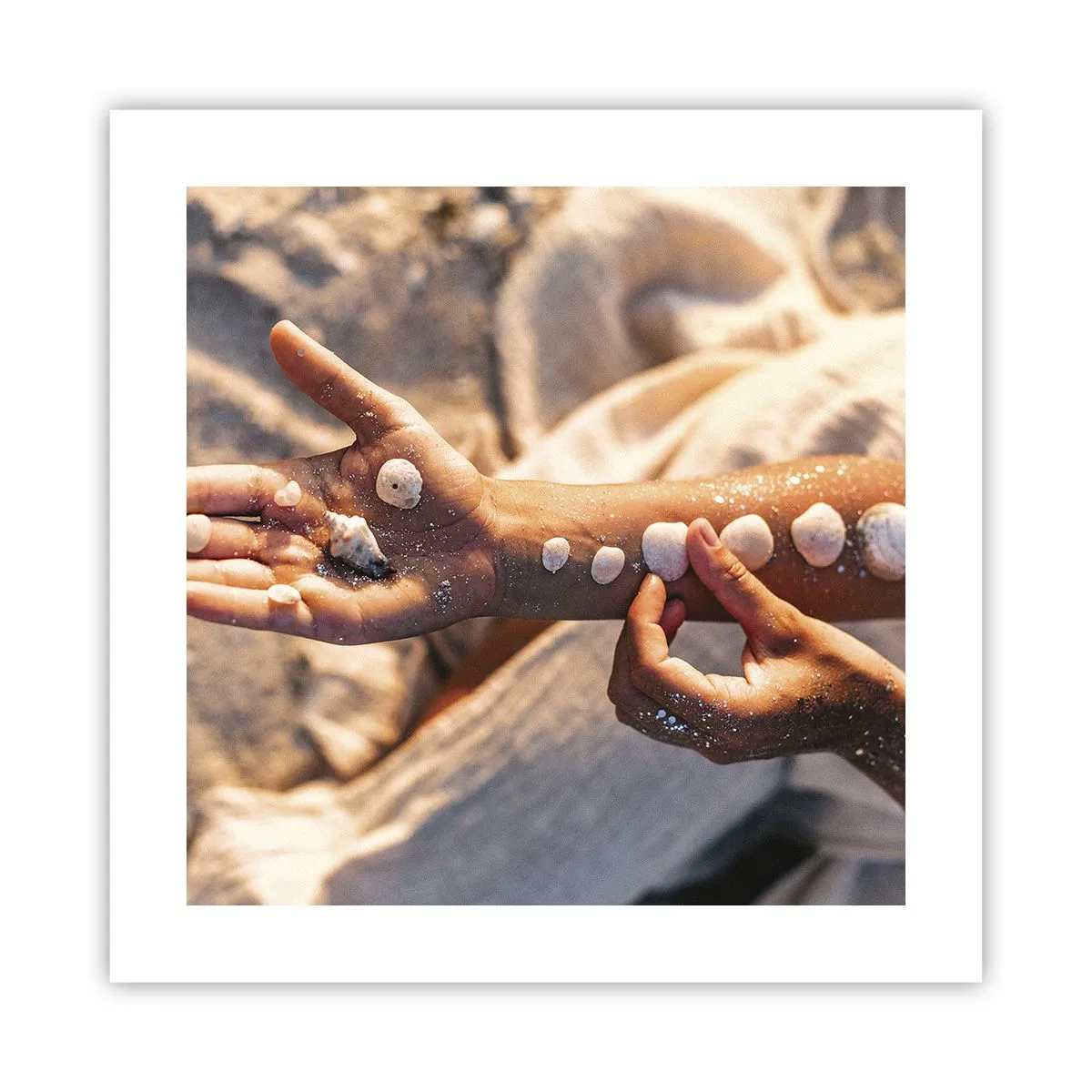 Poster - Schoonheid binnen handbereik - 40x40 cm