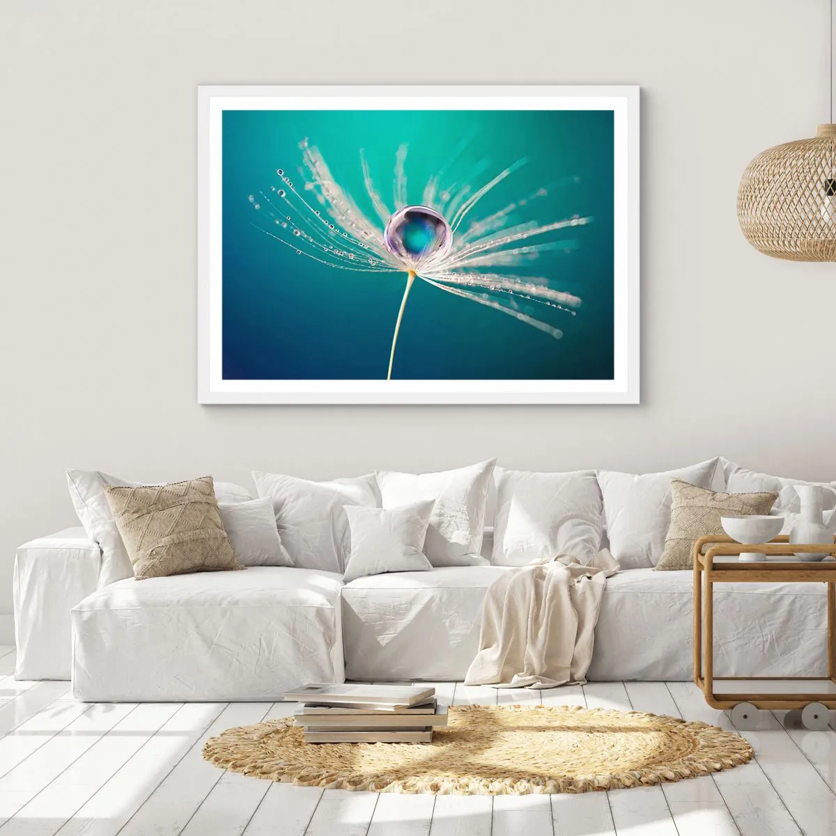 Poster in een witte lijst - Mystiek moment - 50x40 cm