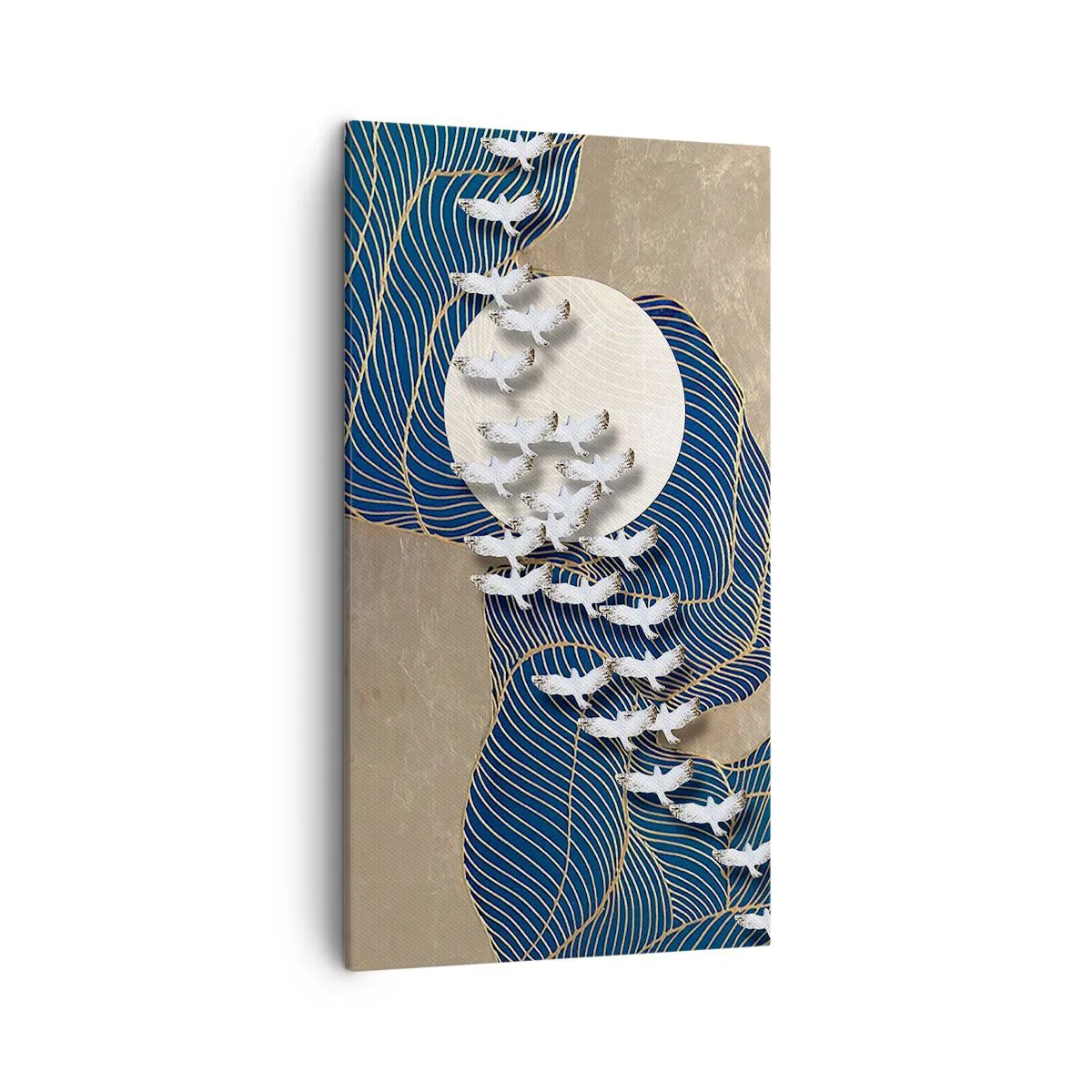 Schilderen op canvas - Vrijheid, dwalen, gemeenschap - 45x80 cm