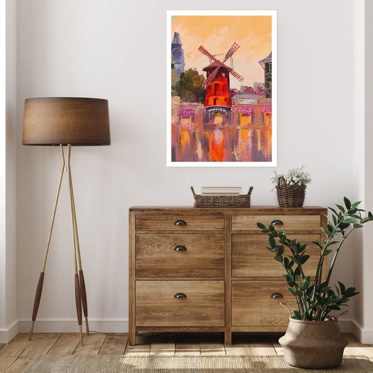 Poster - Parijse iconen – Moulin Rouge - 30x40 cm
