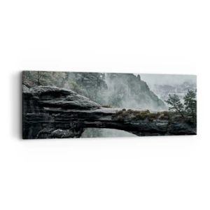 Schilderen op canvas - Het avontuur gaat beginnen - 90x30 cm
