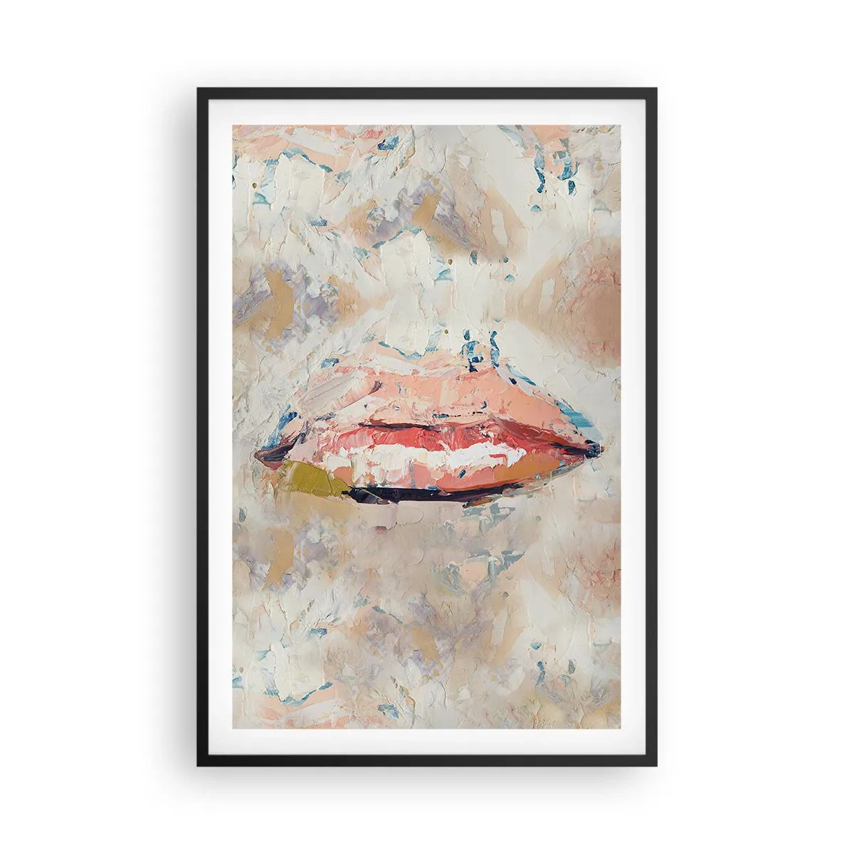 Poster in een zwarte lijst - Het wekt de zintuigen - 61x91 cm