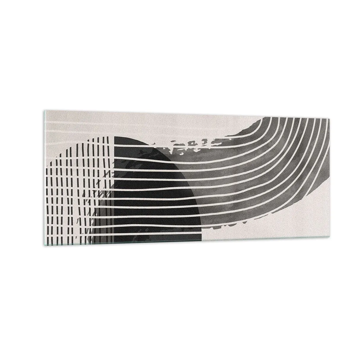 Schilderen op glas - Daar en terug - 100x40 cm