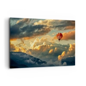Schilderen op canvas - Ik vlieg omdat ik dat wil - 100x70 cm
