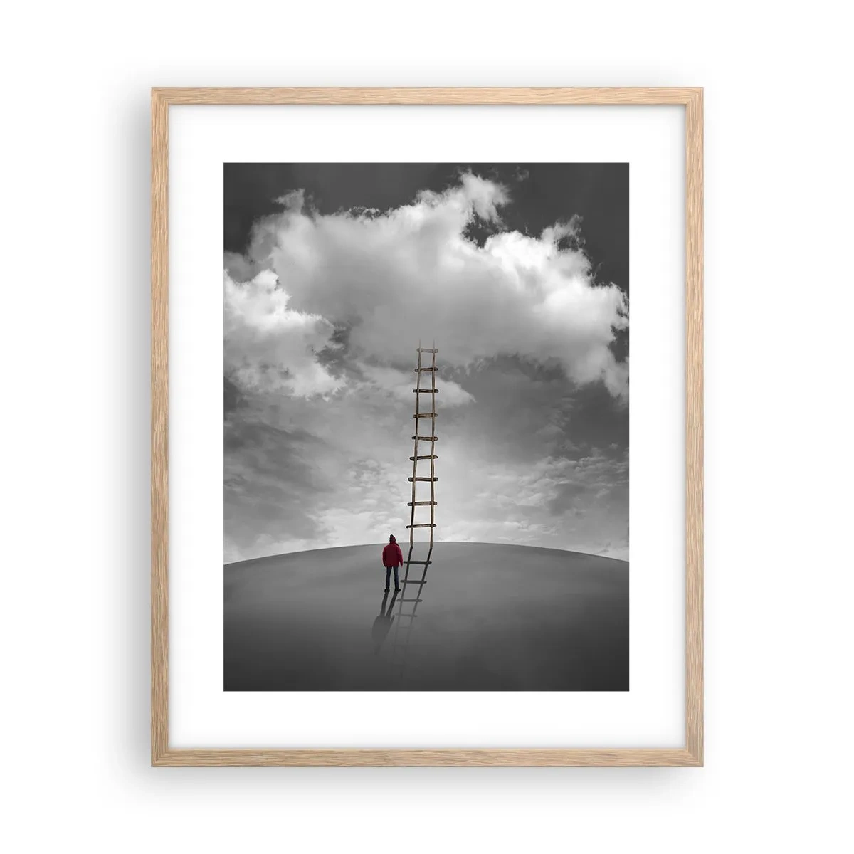 Een poster in een licht eiken lijst - Alles is mogelijk - 40x50 cm