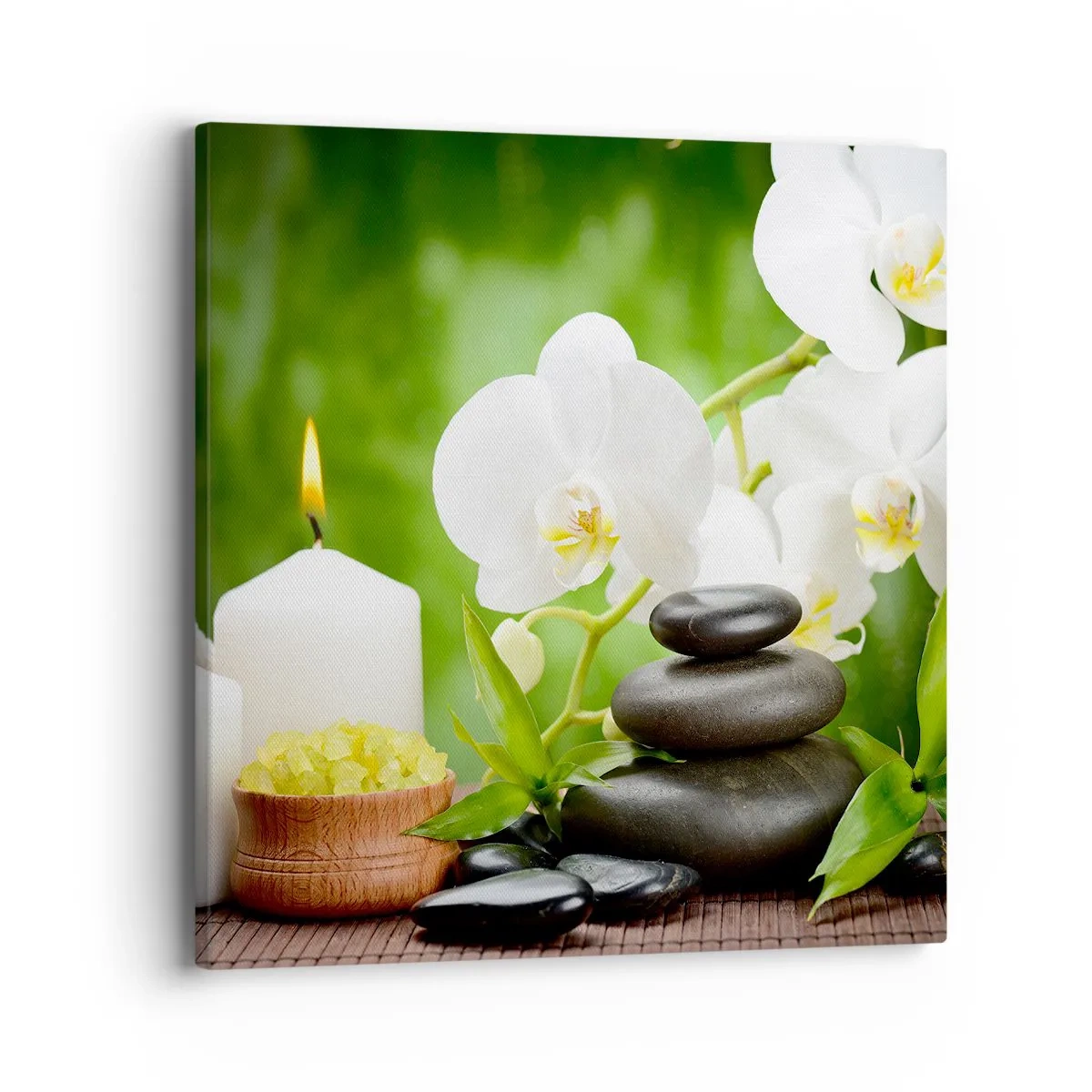 Schilderen op canvas - Geurige, bloemige, delicate aanraking - 40x40 cm