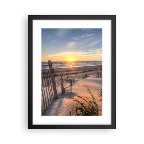 Poster in een zwarte lijst - Glans en schaduw van de wind - 30x40 cm