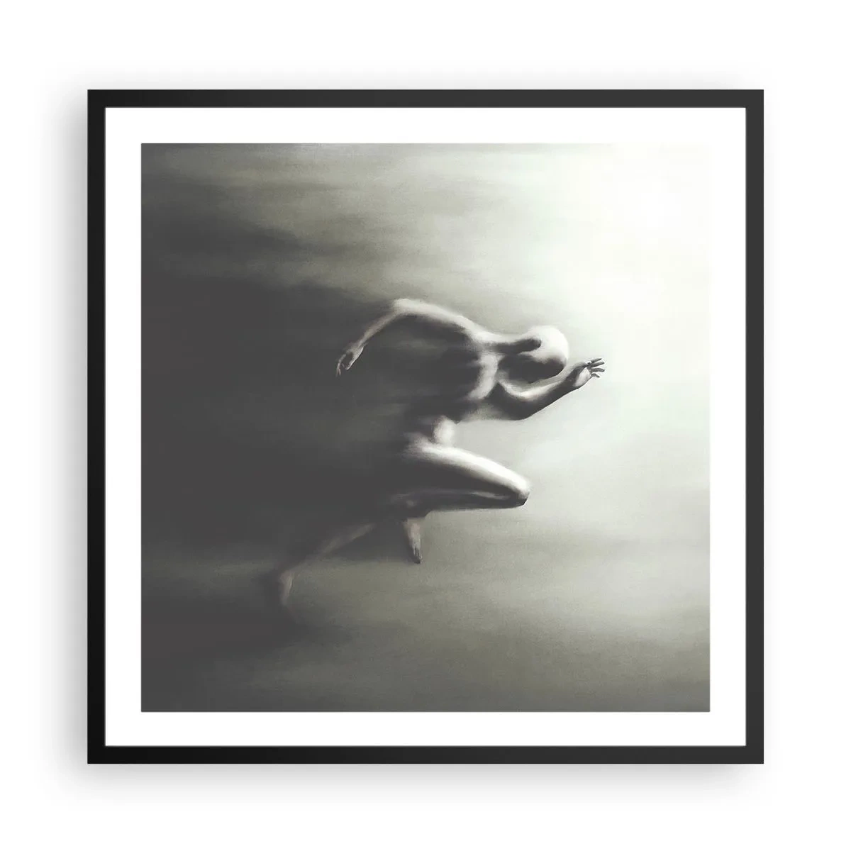 Poster in een zwarte lijst - Niet te stopen - 60x60 cm