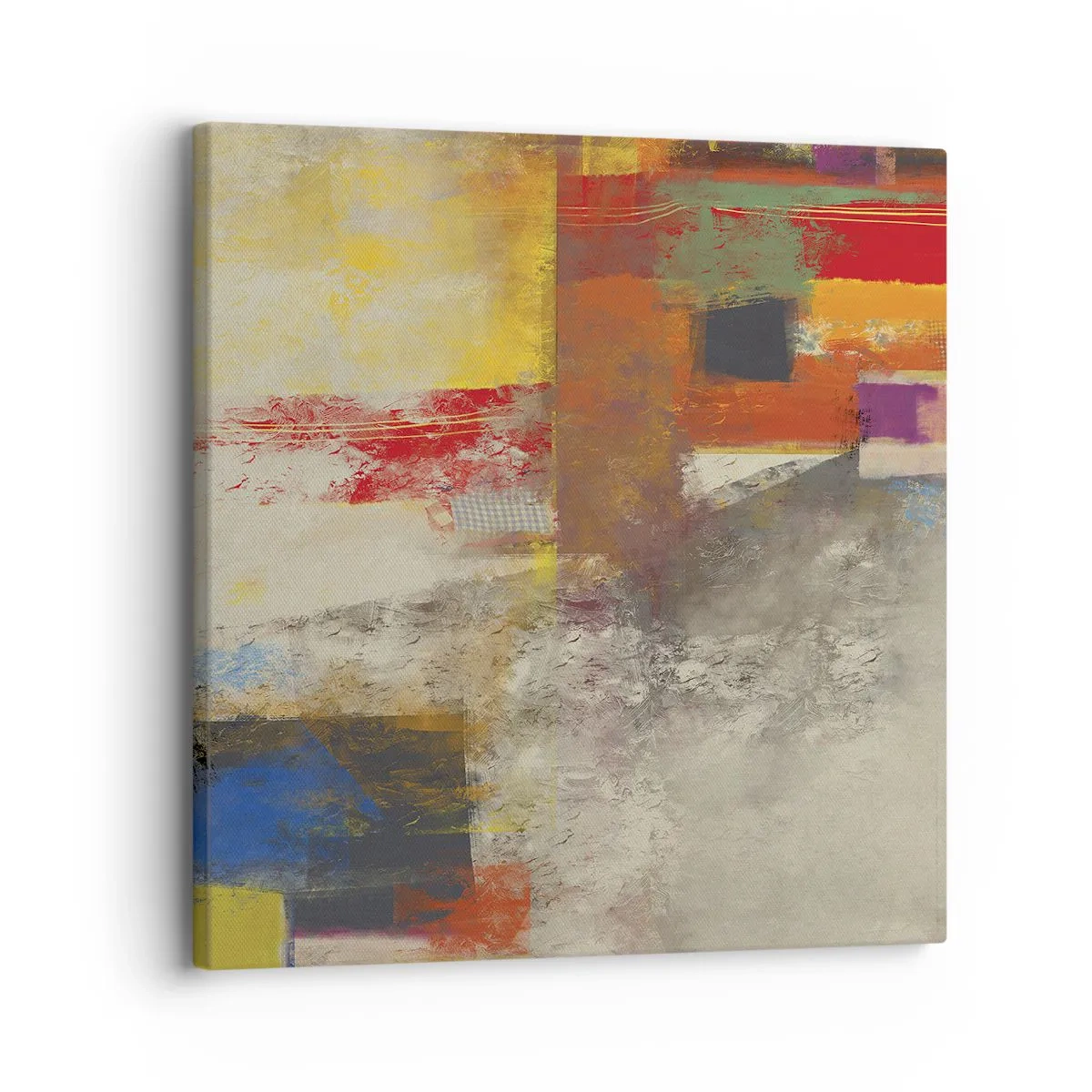 Schilderen op canvas - Kleur geometrie - 30x30 cm