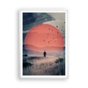 Poster in een witte lijst - In hun elementen - 70x100 cm