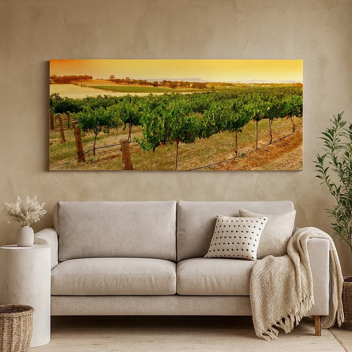 Schilderen op canvas - Neem een drankje van de zon - 30x30 cm