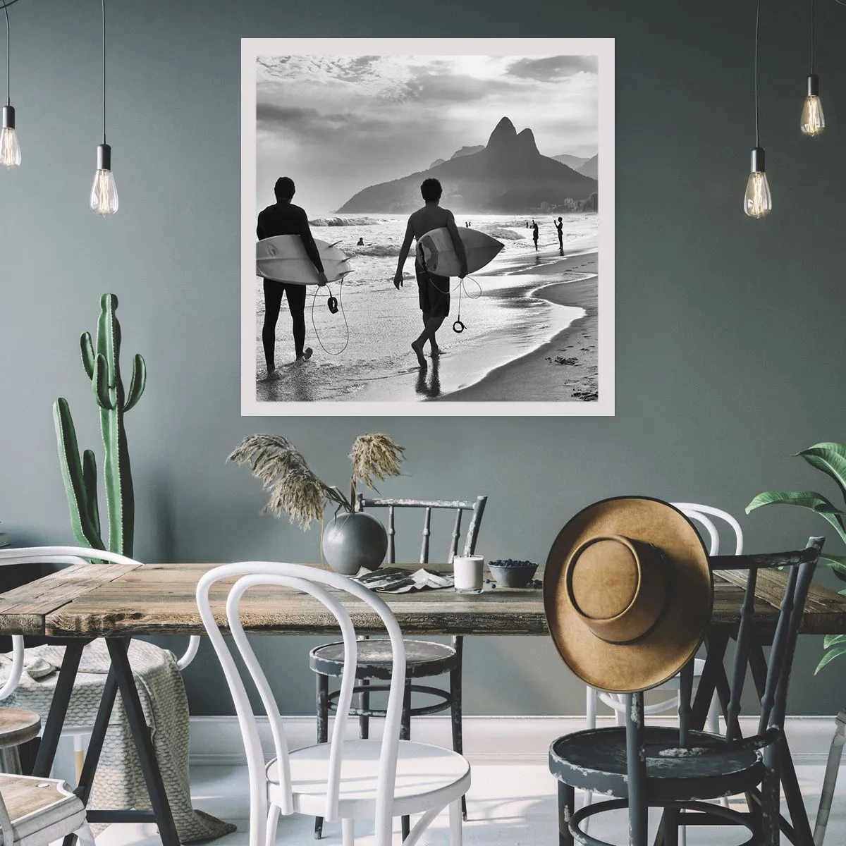 Poster - Enkele golf samba - 40x40 cm