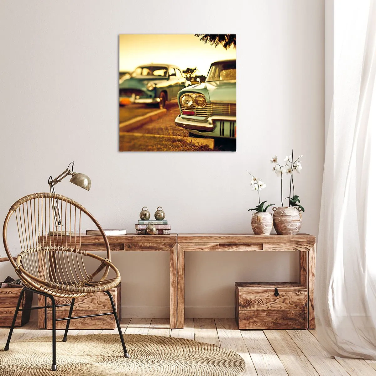 Schilderen op canvas - Maar afwachten - 50x50 cm