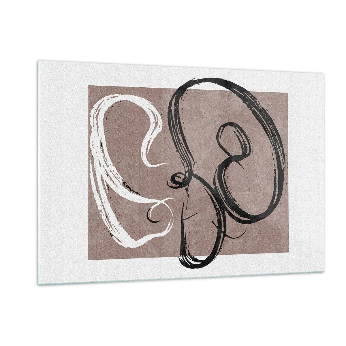 Schilderen op glas - Compositie – de zoektocht naar volheid - 120x80 cm