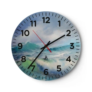 Wandklok - Klok - 'De wervelwind huilde van triomf...' - 40x40 cm