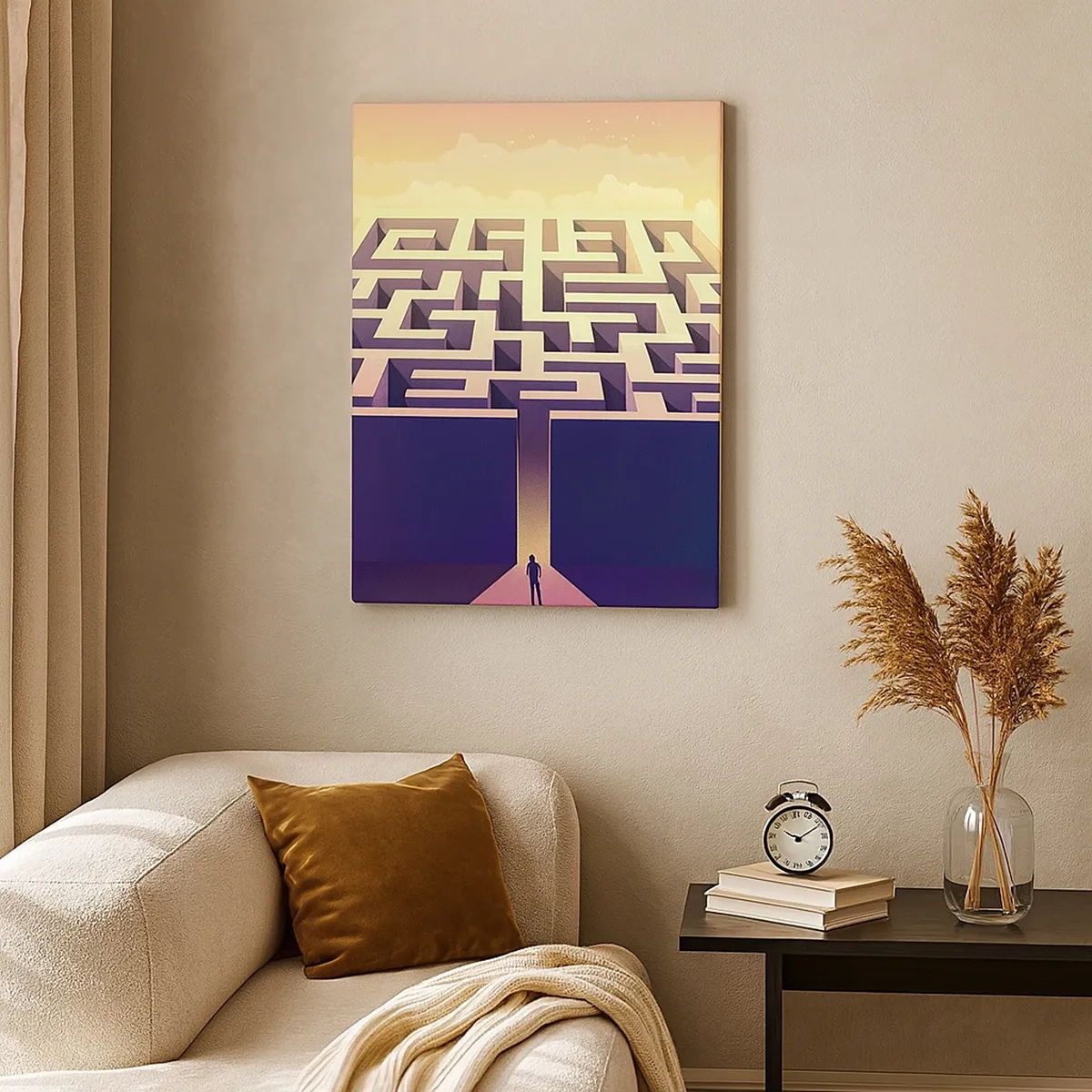 Schilderen op canvas - Beslissingstijd - 50x70 cm