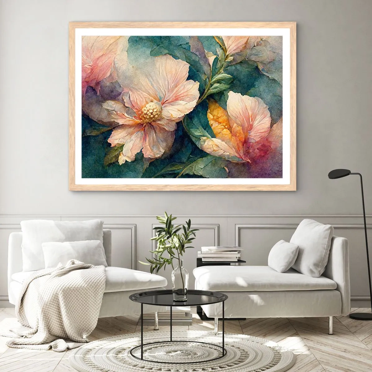 Een poster in een licht eiken lijst - Gewoon subtiliteit - 50x40 cm