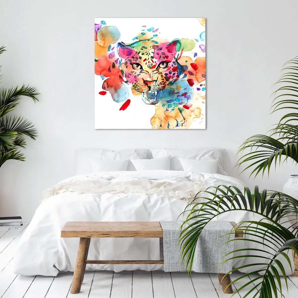 Schilderen op canvas - Schoonheid en het beest - 30x30 cm