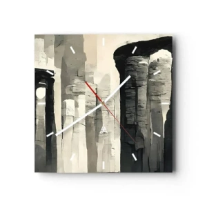 Wandklok - Klok - De majesteit van de oudheid - 40x40 cm