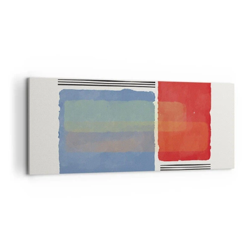 Schilderen op canvas - De geest en de letter van de geometrie - 120x50 cm