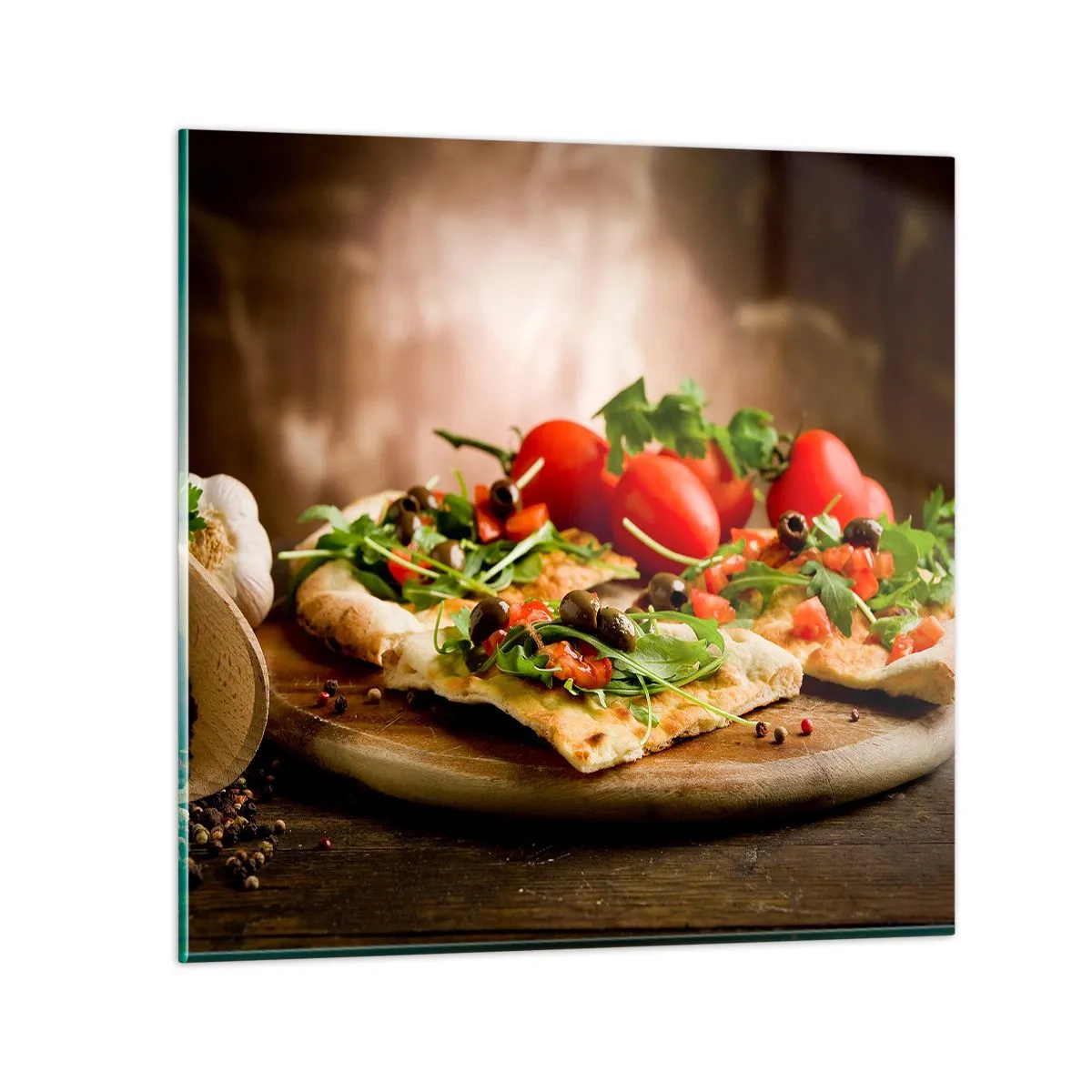 Schilderen op glas - Recht uit de oven en uit de tuin - 30x30 cm