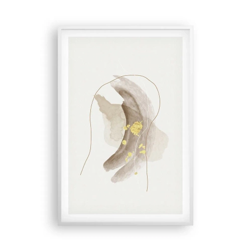 Poster in een witte lijst - Ontmoet in de ruimte - 61x91 cm