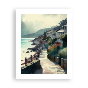 Poster - Mediterrane stad - 40x50 cm