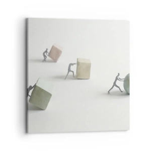 Schilderen op canvas - Puur leven - 70x70 cm