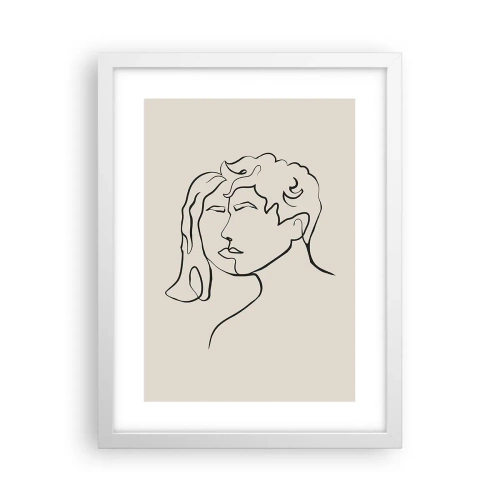 Poster in een witte lijst - En er ontstond eenheid - 30x40 cm