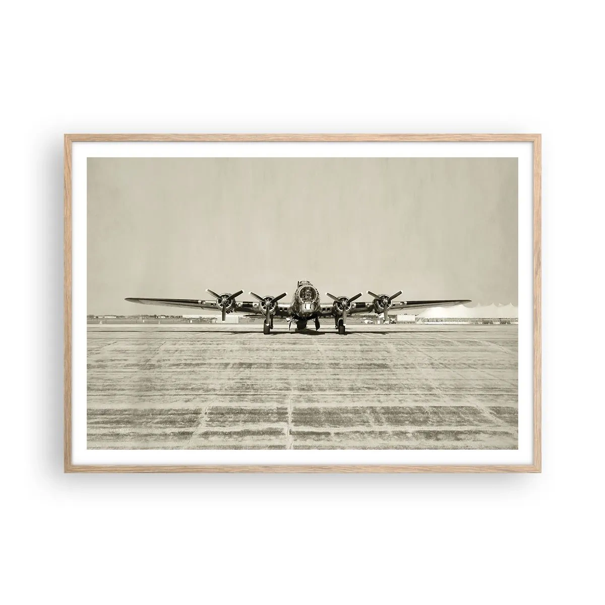 Een poster in een licht eiken lijst - Zoals altijd klaar - 100x70 cm