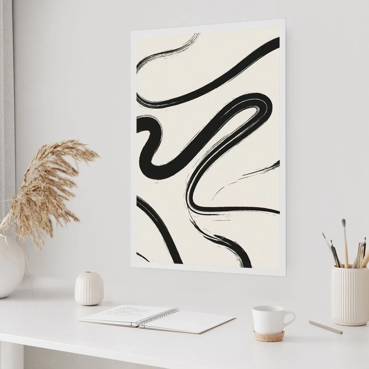 Poster - Zwart-wit eigenzinnigheid - 61x91 cm