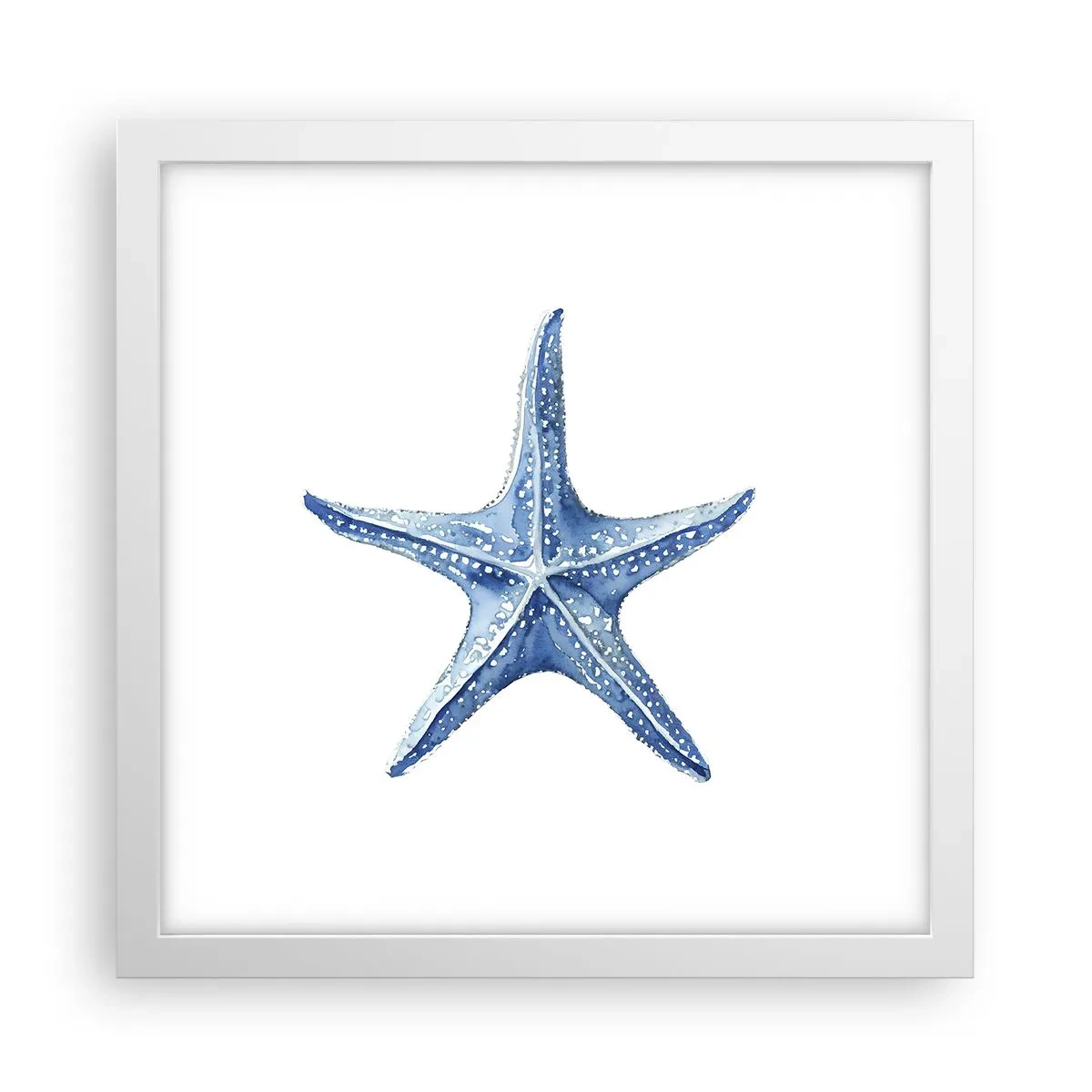 Poster in een witte lijst - Ster van de zee - 30x30 cm