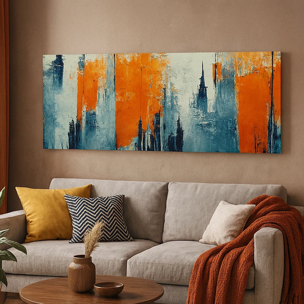 Schilderen op canvas - Modern landschap - 30x30 cm